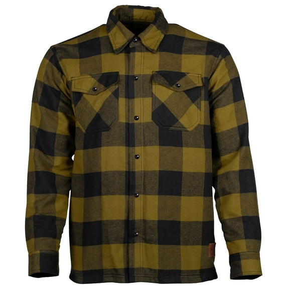 Cortech Bender Mens Button Up Long Sleeve Flannel Shirt Olive XL