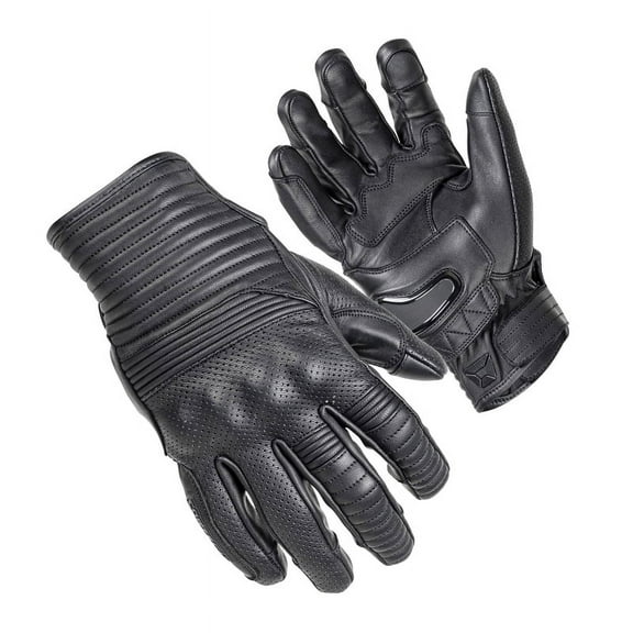 Cortech Bully Mens Leather Gloves Black 3XL