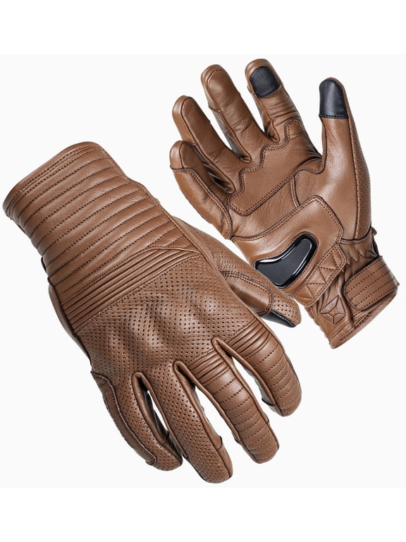 Bully Mens Leather Gloves Brown 3XL