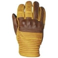 thumbnail image 1 of Cortech Bully Mens Leather Motorcycle Gloves Gold/Brown SM, 1 of 3