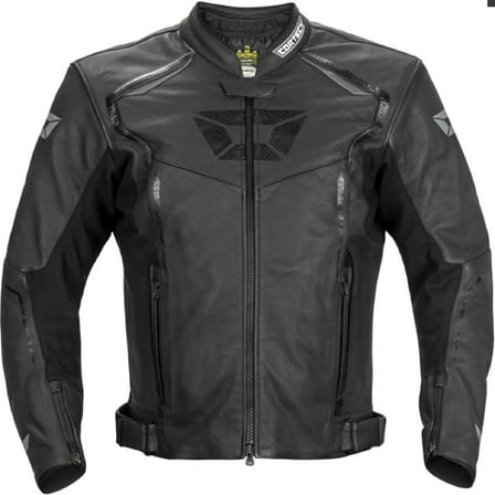 Cortech Chicane Mens Leather Jacket Black MD