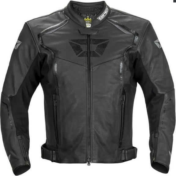 Cortech Chicane Mens Leather Jacket Black SM