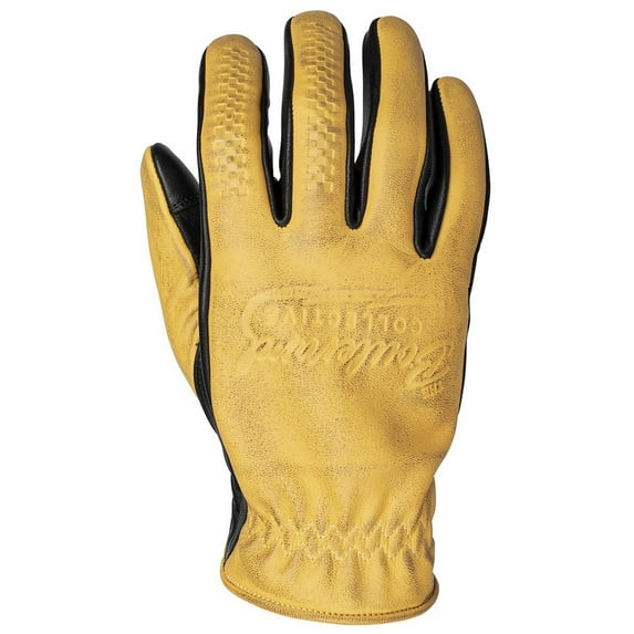Cortech El Camino Mens Leather Motorcycle Gloves Vintage Gold SM