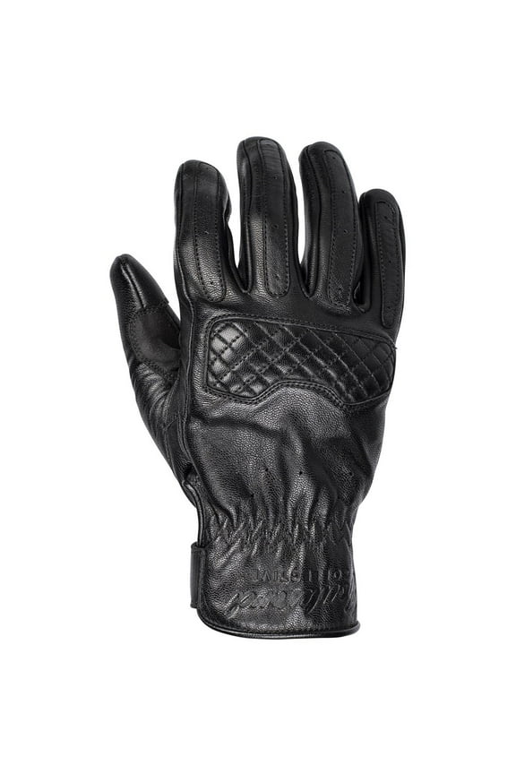 Fastback Mens Leather Motorcycle Gloves Black 3XL