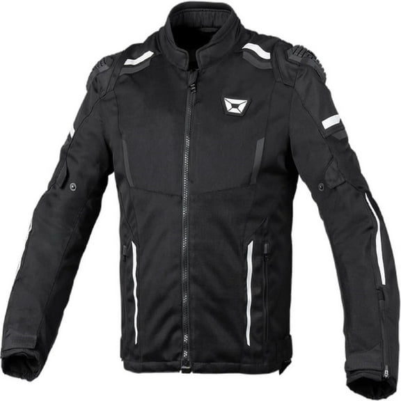Cortech Hyper-Flo Air 2.0 Mens Textile Motorcycle Jacket Black/White SM
