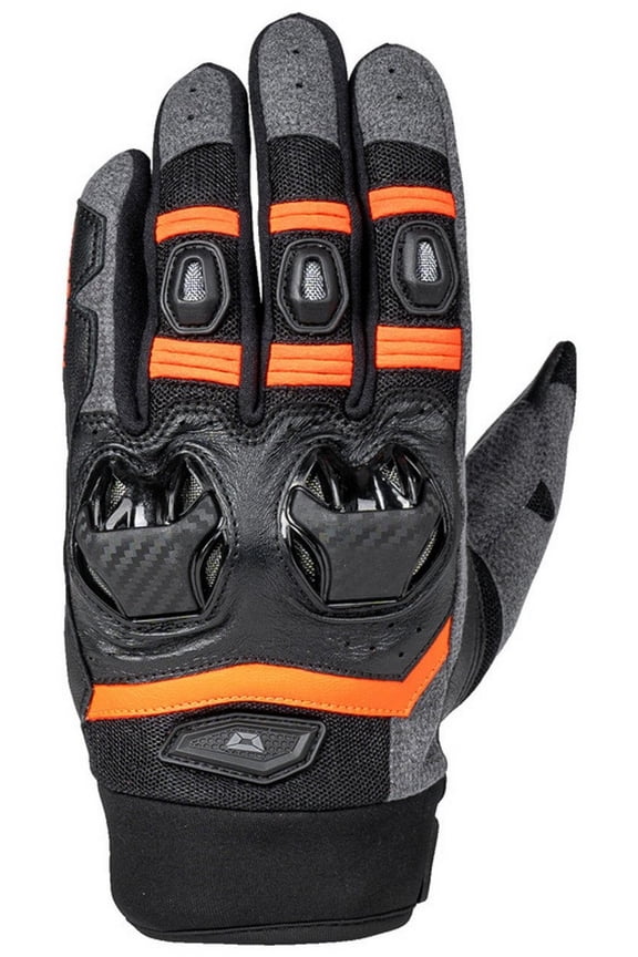 Hyper-Flo Air V2 Mens Textile Motorcycle Gloves Black/Red XL