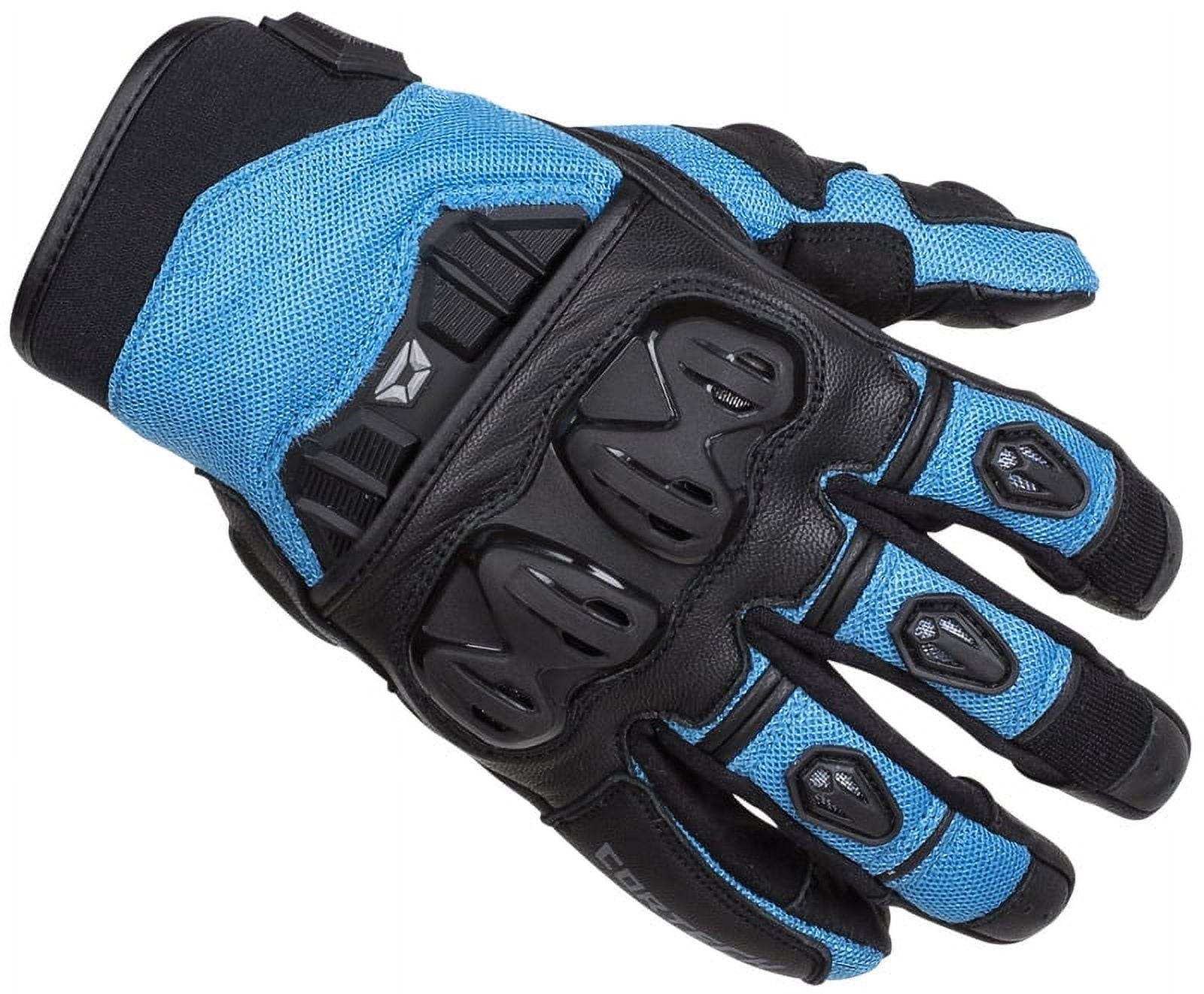 Cortech Hyper-Flo Air Womens Textile Motorcycle Gloves Light Blue XL