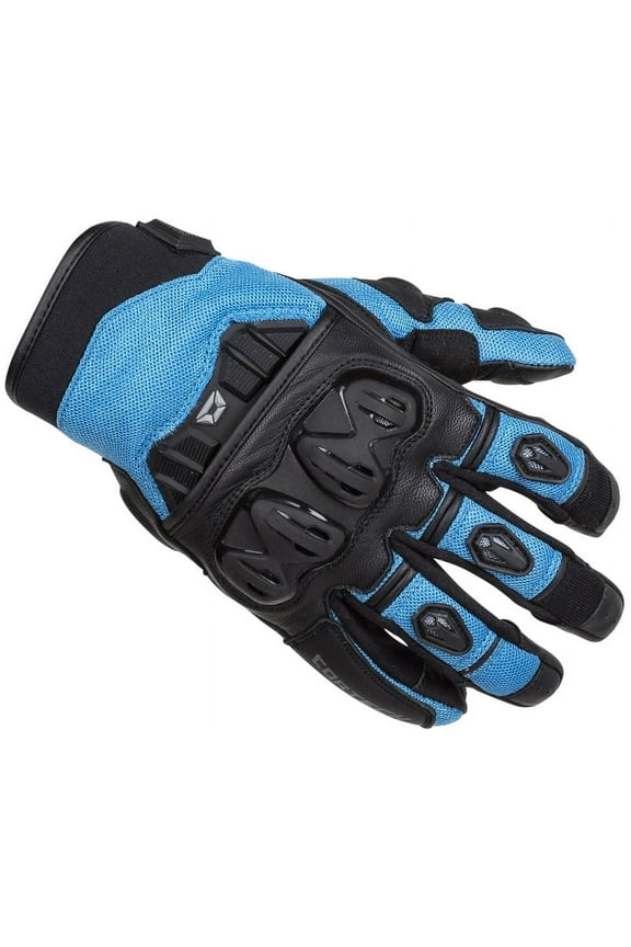 Hyper-Flo Air Womens Textile Motorcycle Gloves Light Blue XL