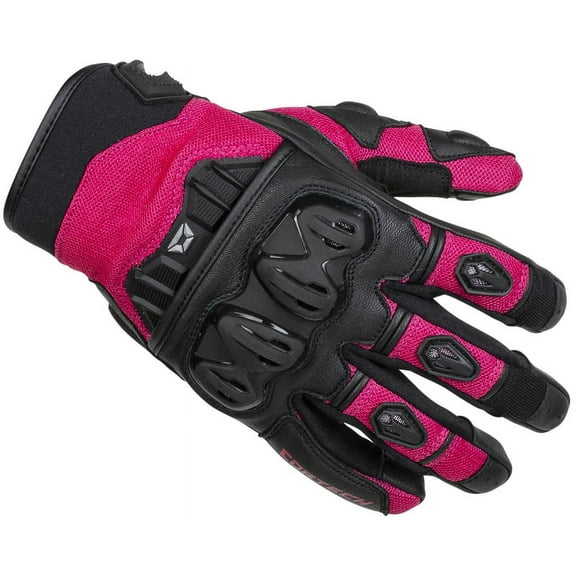 Cortech Hyper-Flo Air Womens Textile Motorcycle Gloves Ruby XL
