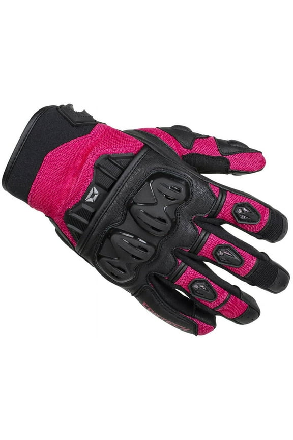 Hyper-Flo Air Womens Textile Motorcycle Gloves Ruby XL