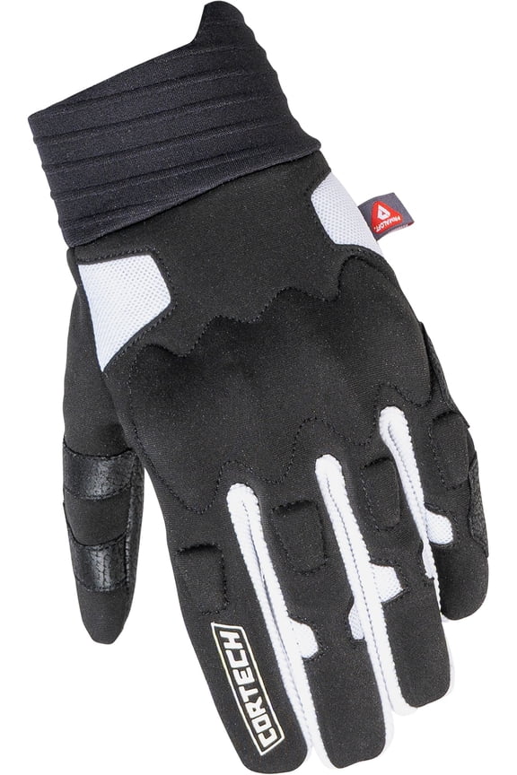 Insulite Mens Textile Motorcycle Gloves Black/White 3XL