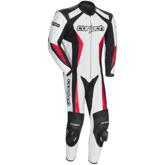 Cortech Latigo 2.0 Mens 1-pc Leather Suit White/Black/Red XXL