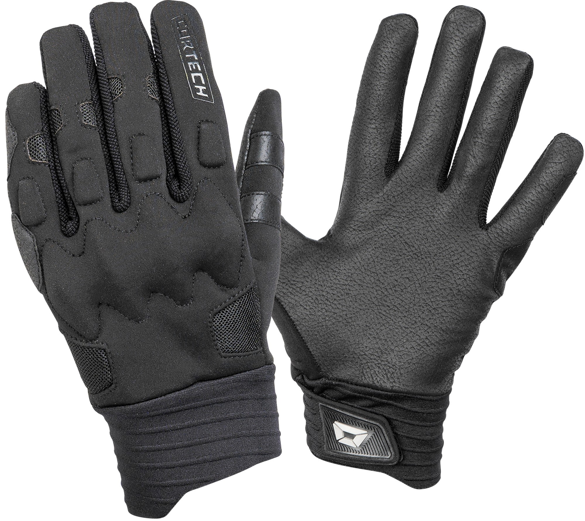 Cortech Lite Mens Textile Motorcycle Gloves Black/Black XL