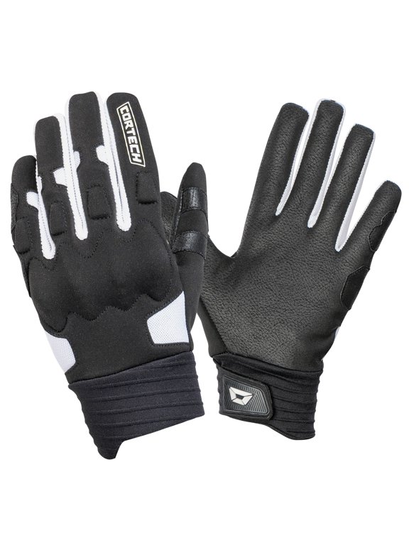 Lite Mens Textile Motorcycle Gloves Black/White MD