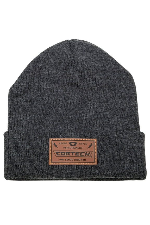 Logo Beanie Hat Charcoal