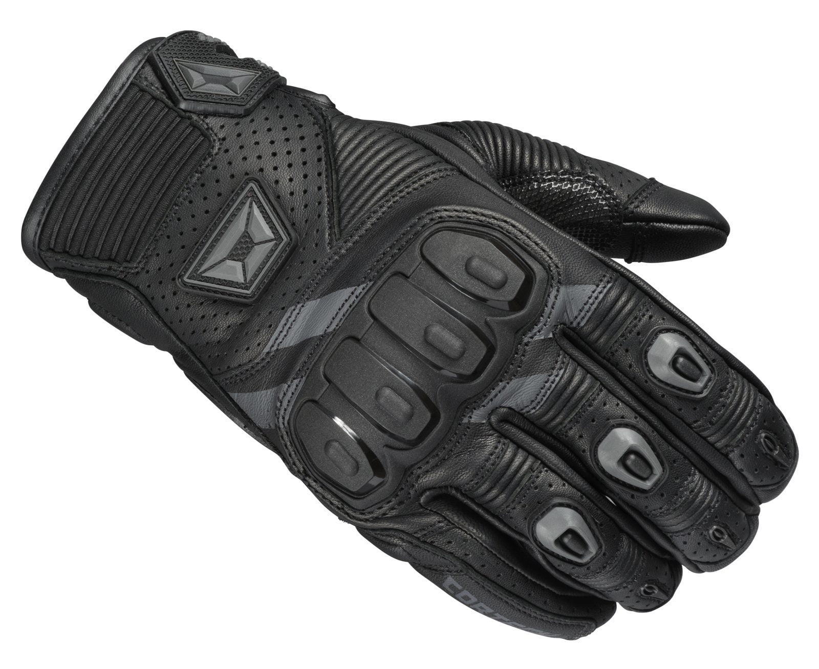 Cortech Manix ST Mens Leather Motorcycle Gloves Black XL