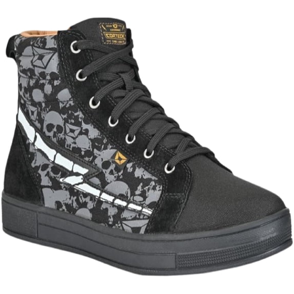 Cortech Men's Slayer Canvas Skull Shoes - Black / 8