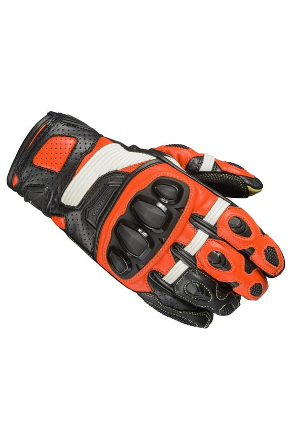 Sector Pro ST Mens Leather Motorcycle Gloves Red/White XL