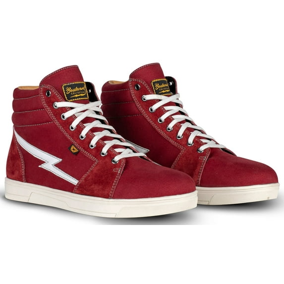 Cortech Slayer Mens Canvas Motorcycle Riding Shoes Maroon 8 USA