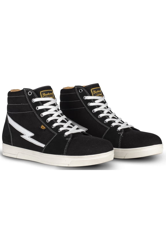 Slayer Mens Canvas Motorcycle Riding Shoes Black 10 USA