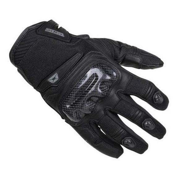 Cortech Sonic Flo Mens Leather/Textile Motorcycle Gloves Black XXL