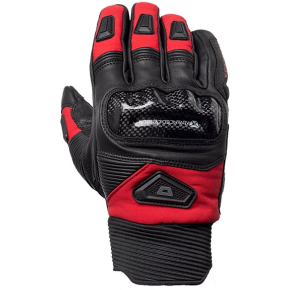 Cortech Sonic-Flo Plus Waterproof Gloves (Large, Black/Red)