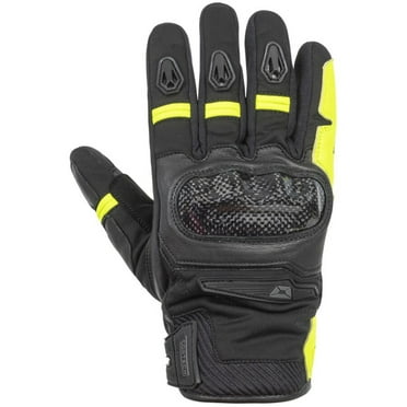 Cortech Super-Sonic Mens Motorcycle Gloves Black/Hi Vis MD