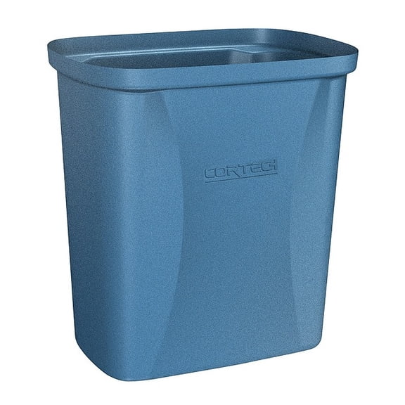 Cortech Trash Can, Blue, 2.5 gal, Plastic 710BL