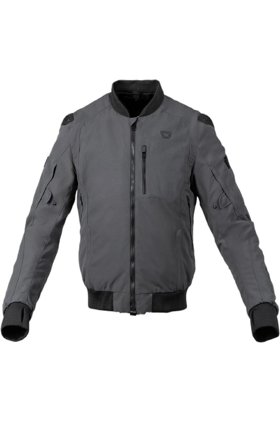 Versa-Tec Mens Textile Motorcycle Jacket Gray LG