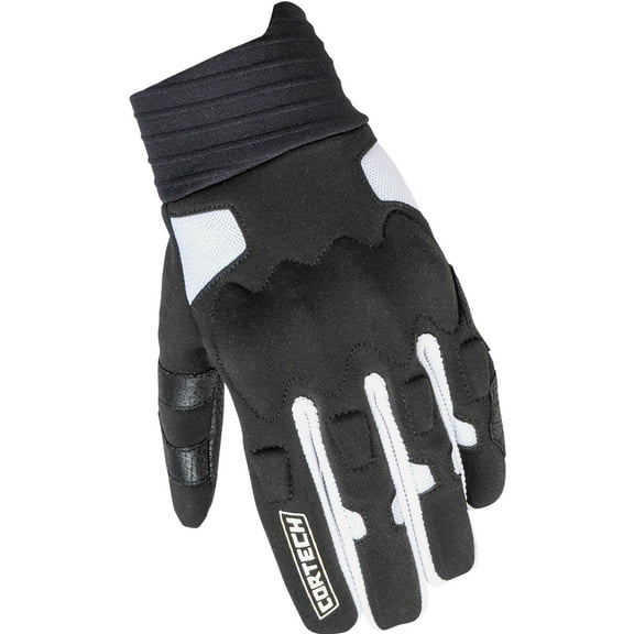 Cortech Windstop Lite Mens Textile Motorcycle Gloves Black/White MD