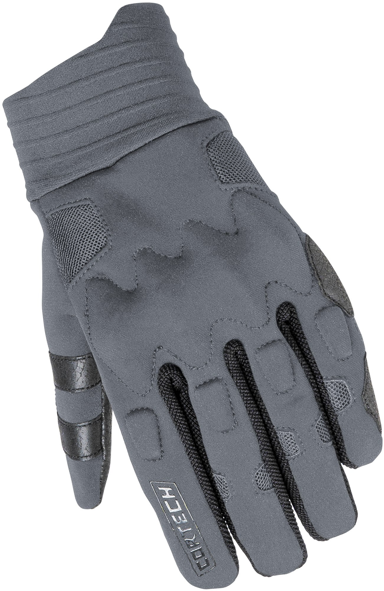 Cortech Windstop Lite Mens Textile Motorcycle Gloves Gray/Black SM