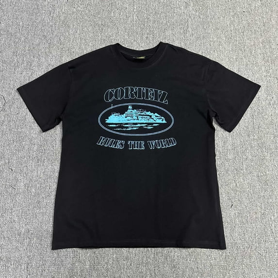 Corteiz Devil's Island Men's and Women's Tshirts Graphic Tee Print Tops Streetwear Casual Shirt
