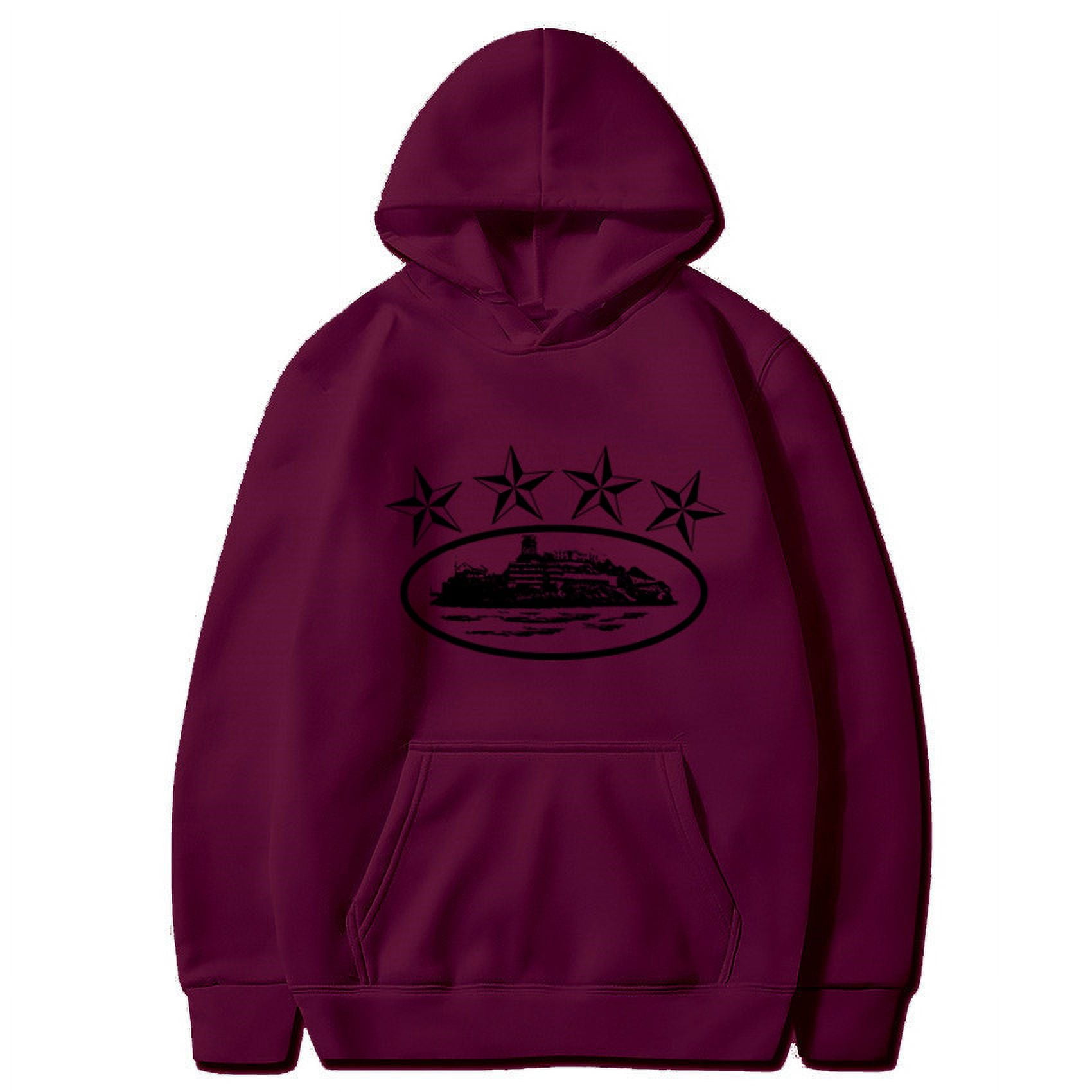 【SATIIIZ】Raffle loose fit printed hoodie Corteiz-Hoodie-Oversized-