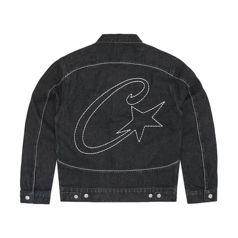 Corteiz C-Star Stitch-Down Denim Jacket Black Men's - FW23 - US