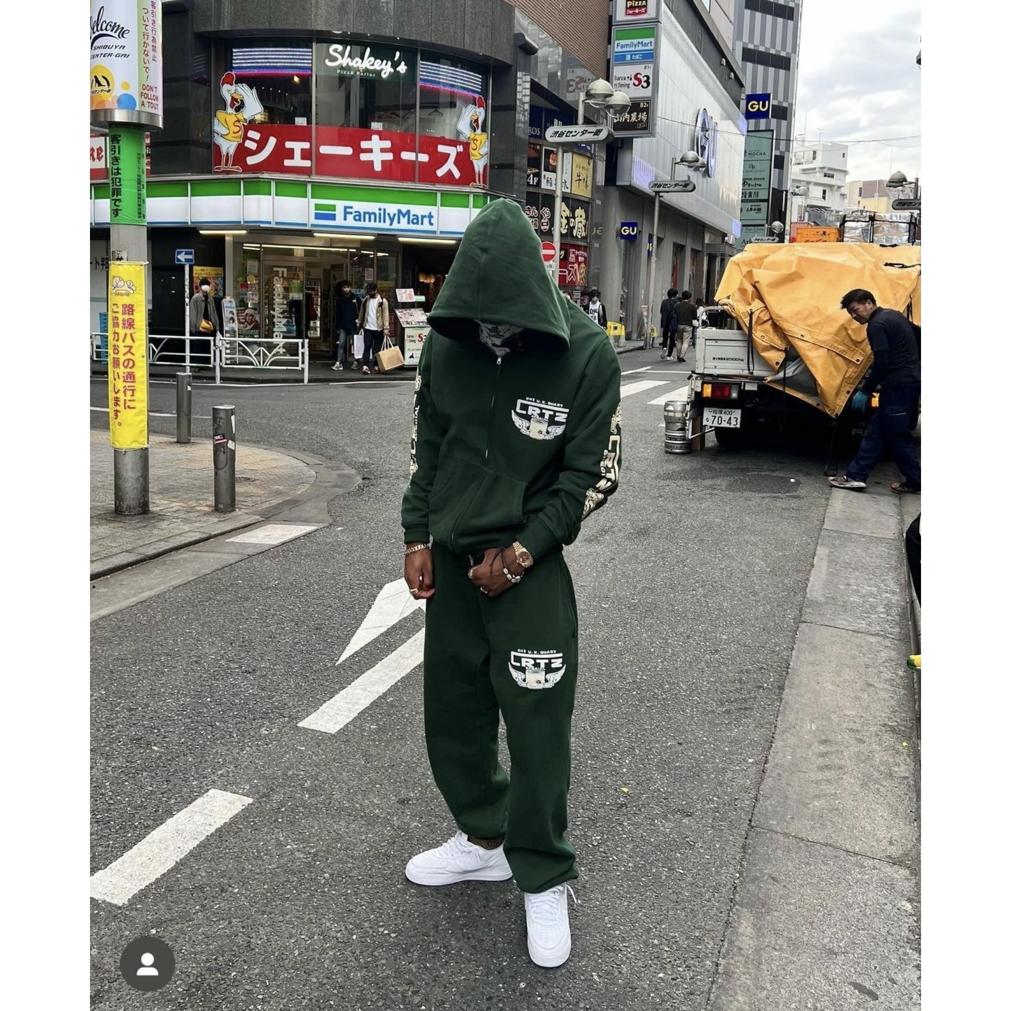 Corteiz Y2K Hip Hop Grunge Zip-Up Hoodie - Oversized Sweatshirt 