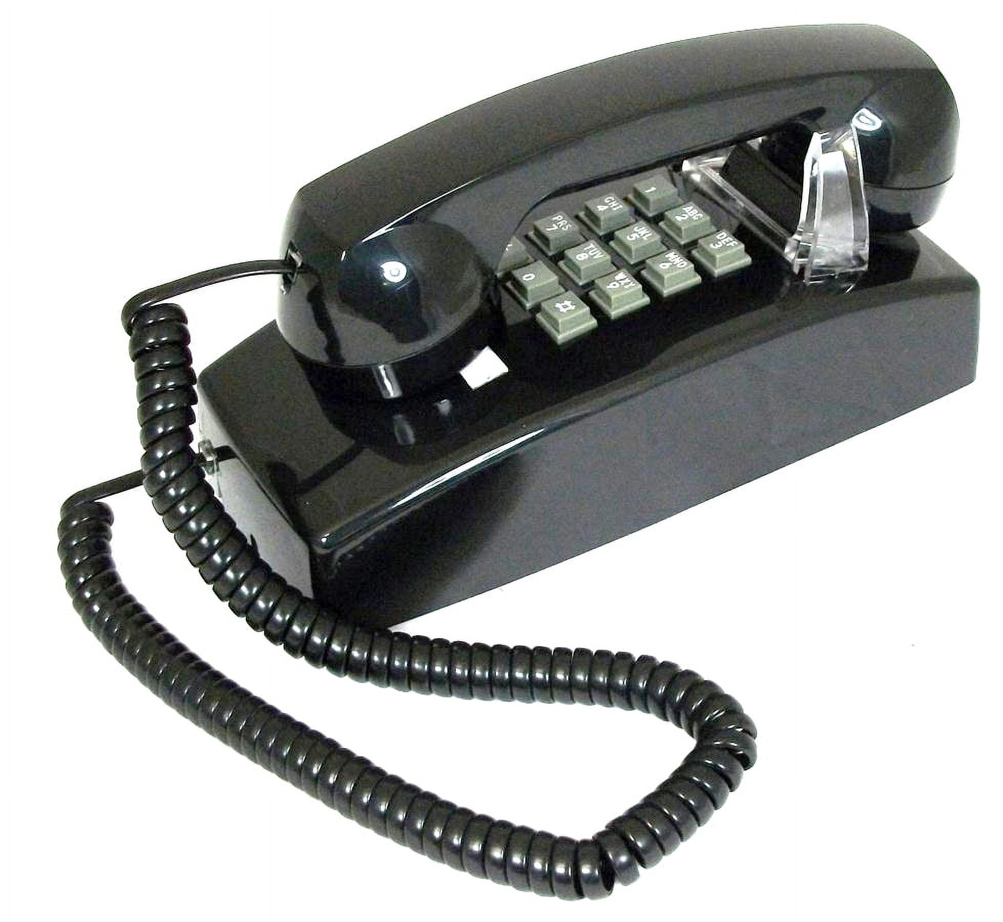 Cortelco Basic Wall Telephone - Black Model 255400VBA20MD