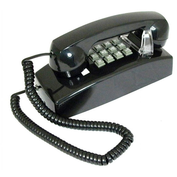 Cortelco Basic Wall Telephone - Black Model 255400VBA20MD