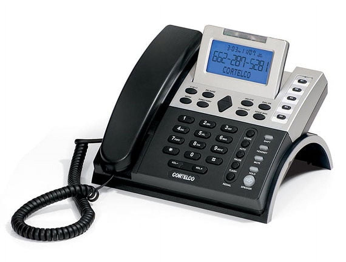 Cortelco 121100TP227S Single-Line Line Powered Caller ID Telephone