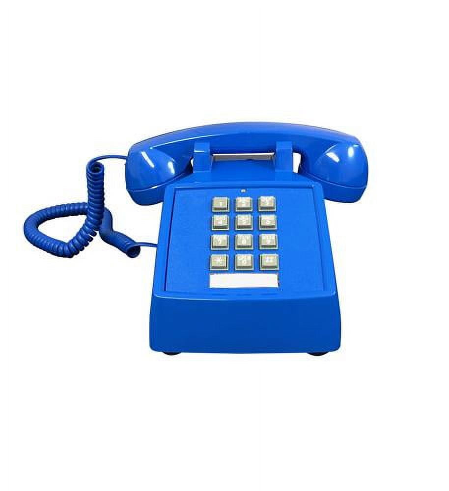 Cortelco ITT-2500-V-BL 250012-VBA-20M Desk Phone with Volume, Blue