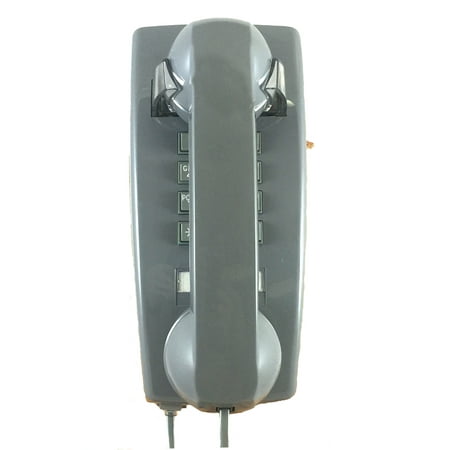 Cortelco Wall Mount Corded Phone with Volume Control, Slate