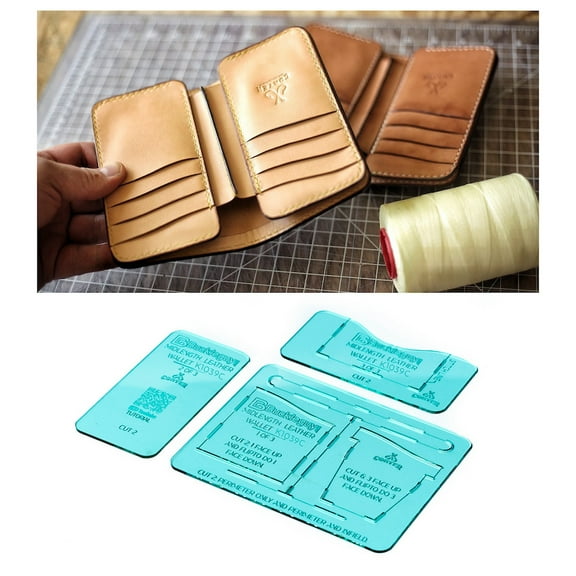 Corter Mid-length Wallet, Acrylic Template