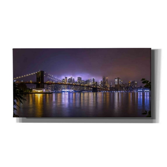 Cortesi Home 'Bright Lights Of New York II' by Nicklas Gustafsson Canvas Wall Art, 60"x30"