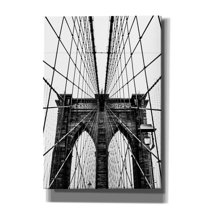 Cortesi Home 'Brooklyn Bridge Web Vertical' by Nicklas Gustafsson Canvas Wall Art, 18"x26"