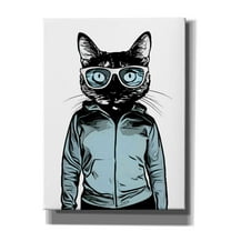 Cortesi Home 'Cool Cat' by Nicklas Gustafsson, Canvas Wall Art, 12"x16"
