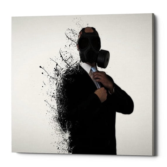 Cortesi Home "Dissolution of Man" by Nicklas Gustafsson, Giclee Canvas Wall Art - Black 18" x 18"