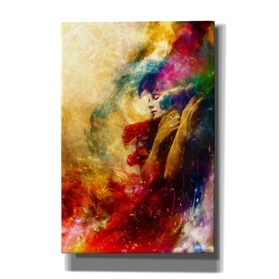 Cortesi Home 'Golden Gloom' by Mario Sanchez Nevado, Canvas Wall Art, 12"x18"