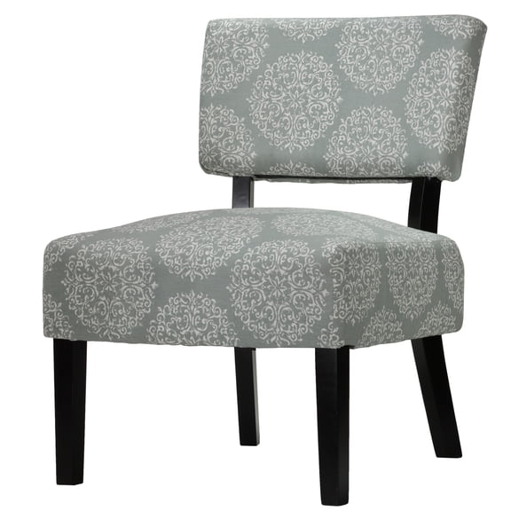 Cortesi Home Largo Damask Armless Accent Chair