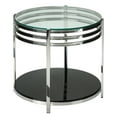thumbnail image 1 of Cortesi Home Lavia Contemporary Two Tier Round Glass End Table, 1 of 2