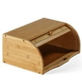 thumbnail image 1 of Cortesi Home  Loafy Natural Bamboo Bread Box with Handle - Bread Box, 1 of 4