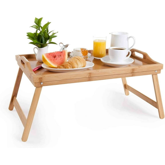 Cortesi Home Nelly Bamboo Bed Tray Table